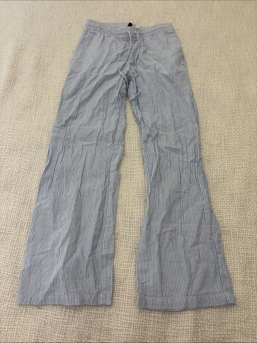 H&M pinstripe linen pants